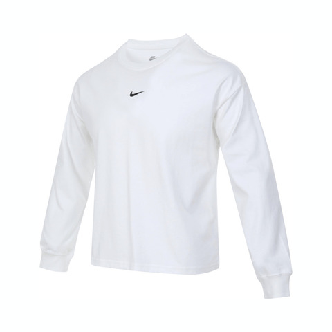 NIKE耐克2024女大童G NSW TEE LS BOXY ESSNTL LBR针织无领长TFZ5535-100