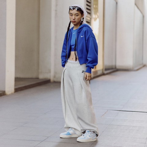 NIKE耐克2025女子AS W NSW TCH FLC HR PLT PANT W针织长裤FV8053-013