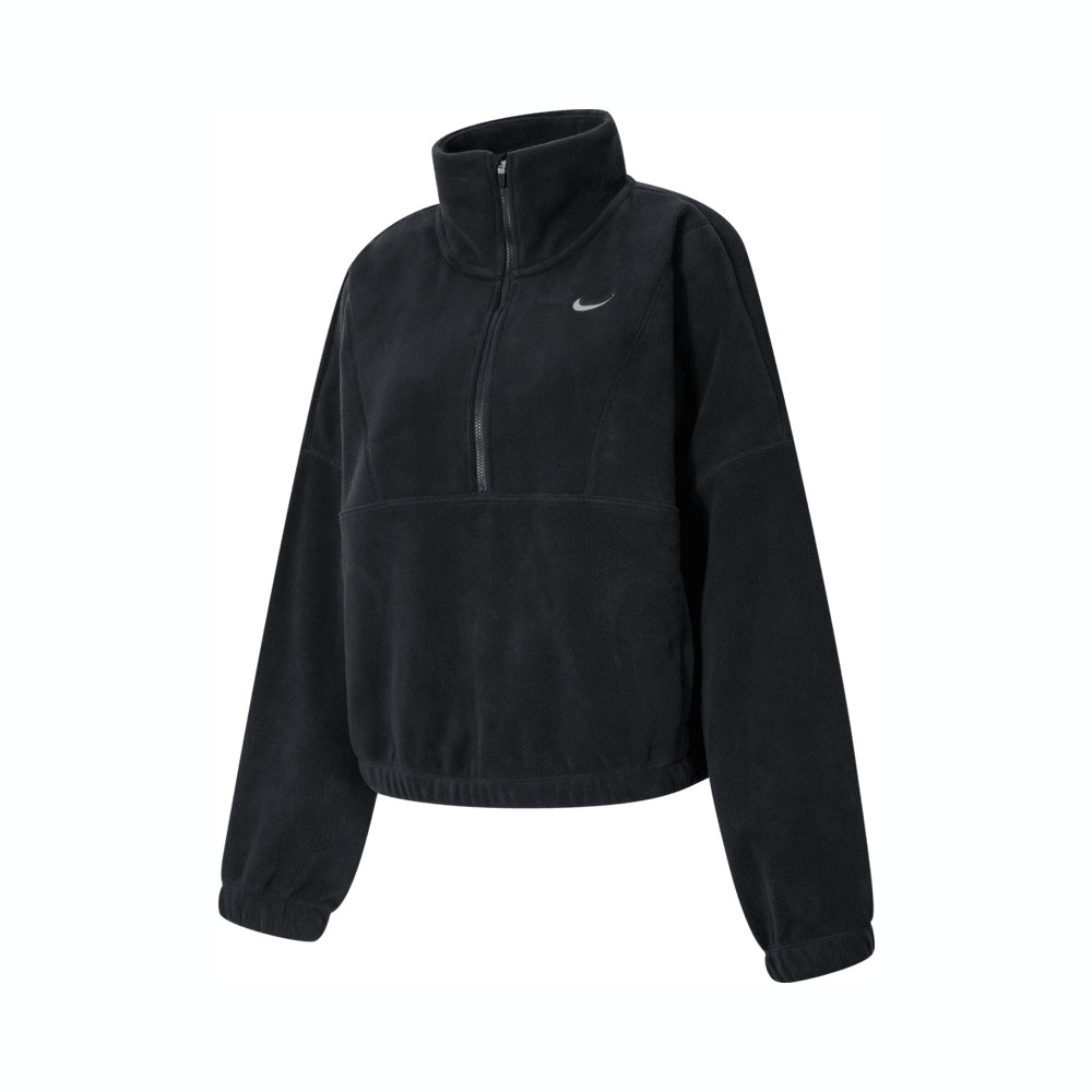 NIKE耐克2024女子AS W NK ONE TF HZ TOP POLAR人造毛绒套头衫FV7956-010