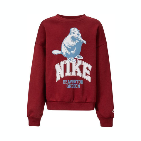 NIKE耐克2024大童K NSW CREW ICON RV GCEL针织套头衫HV1746-677