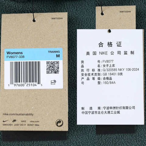 NIKE耐克2024女子AS W NK ONE TF PO HOODIE POLAR人造毛绒套头衫FV8077-338