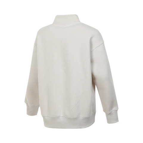 NIKE耐克2024女子AS W NSW PHNX FLC OS LOGO QZ针织无帽卫衣FV7680-104