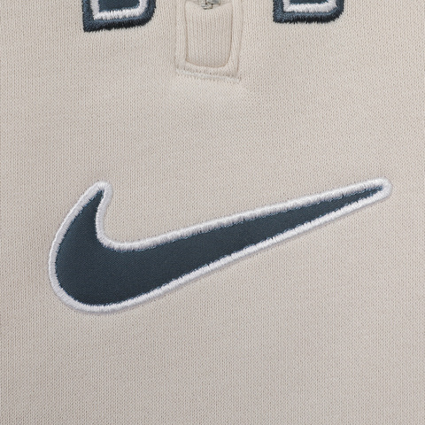 NIKE耐克2024女子AS W NSW PHNX FLC OS LOGO QZ针织无帽卫衣FV7680-104