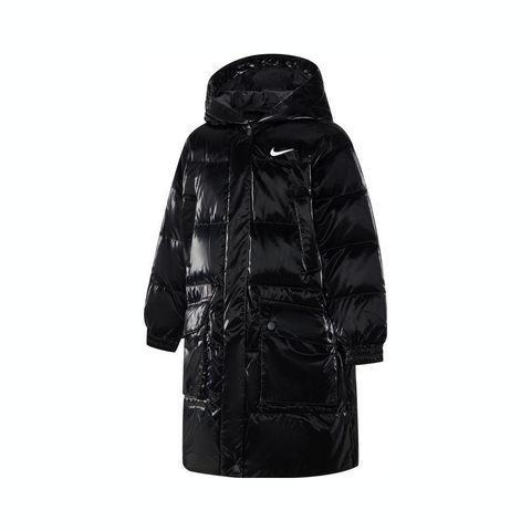 NIKE耐克2024女小童中长款羽绒服厚羽绒服-长NY2442043PS-001