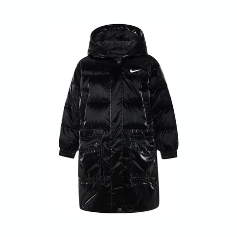 NIKE耐克2024女小童中长款羽绒服厚羽绒服-长NY2442043PS-001