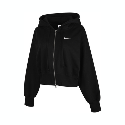 NIKE耐克2025女子AS W NSW PHNX FLC LSE CROP FZ针织连帽外套HJ0941-010