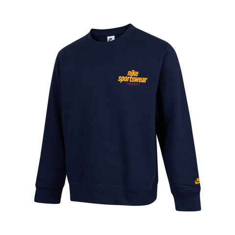 NIKE耐克2025男子AS M NK CLUB BB CREW NSW GFX针织无帽卫衣HJ2174-451