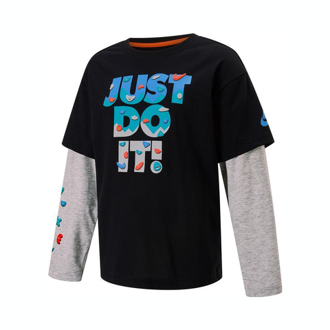 NIKE耐克2025小童长袖T恤针织无领长TNY2512207PS-001