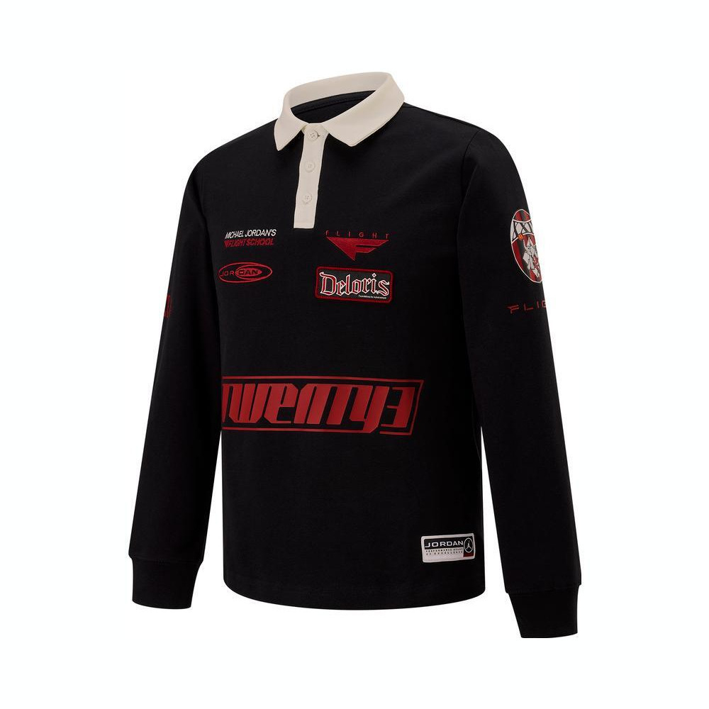 NIKE耐克2025男大童长袖POLO针织有领长TJD2512072GS-001