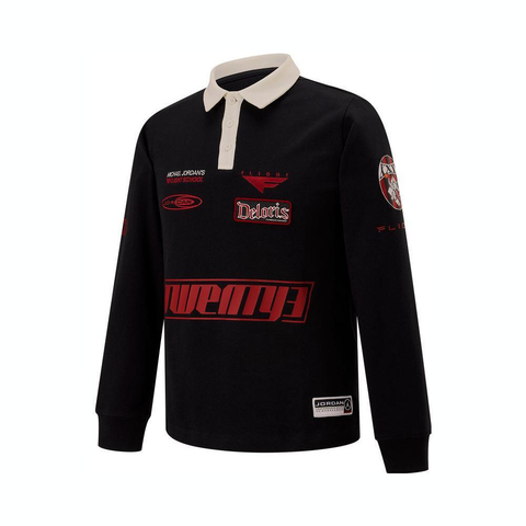 NIKE耐克2025男大童长袖POLO针织有领长TJD2512072GS-001