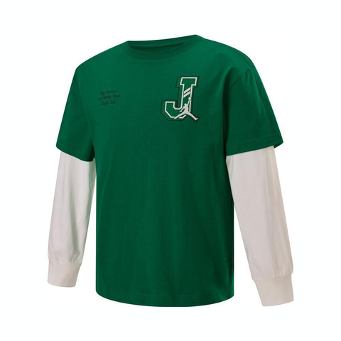 NIKE耐克2025男大童长袖T恤针织无领长TJD2512054GS-001