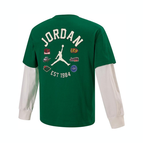 NIKE耐克2025男大童长袖T恤针织无领长TJD2512054GS-001