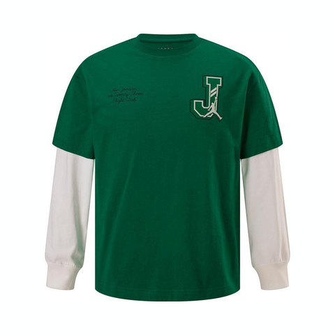 NIKE耐克2025男大童长袖T恤针织无领长TJD2512054GS-001