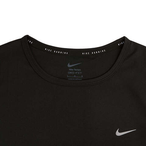 NIKE耐克2025女子AS W NK TEMPO DF SS TOP针织无领短THQ0649-010