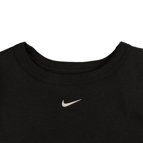 NIKE耐克2025女子AS W NSW NK CHLL KNT MRIB SS T针织无领短THJ0720-010