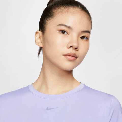 NIKE耐克2025女子AS W NK ONE CLASSIC TWST SS针织无领短THJ1055-533