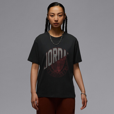 NIKE耐克2025女子AS W J SS GF GFX TEE HBR针织无领短TIB7035-045