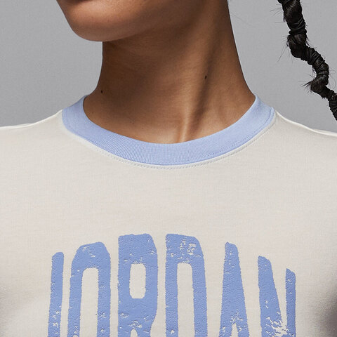 NIKE耐克2025女子AS W J SS SLIM CROP GFX TEE 84针织无领短THJ0197-133