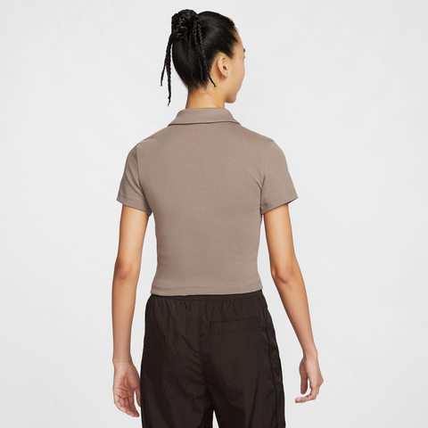 NIKE耐克2025女子AS W NSW ESSNTL SS POLO CRP TO针织有领短TDV7885-214