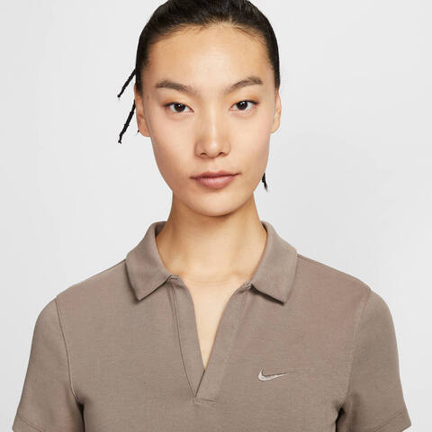 NIKE耐克2025女子AS W NSW ESSNTL SS POLO CRP TO针织有领短TDV7885-214