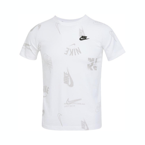 NIKE耐克2025大童K NSW TEE CLUB ENERGY AOP针织无领短THQ9292-100