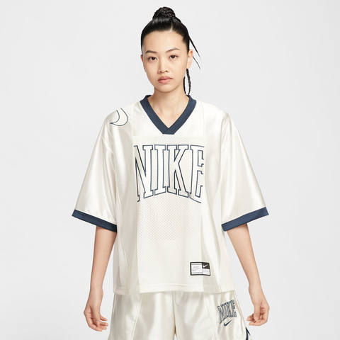 NIKE耐克2025女子AS W NSW STREET SS GX JRSY TOP针织无领短THJ0281-133