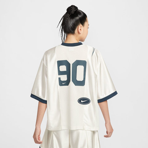 NIKE耐克2025女子AS W NSW STREET SS GX JRSY TOP针织无领短THJ0281-133