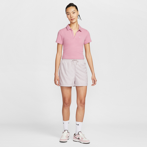 NIKE耐克2025女子AS W NSW ESSNTL SS POLO CRP TO针织有领短TDV7885-699