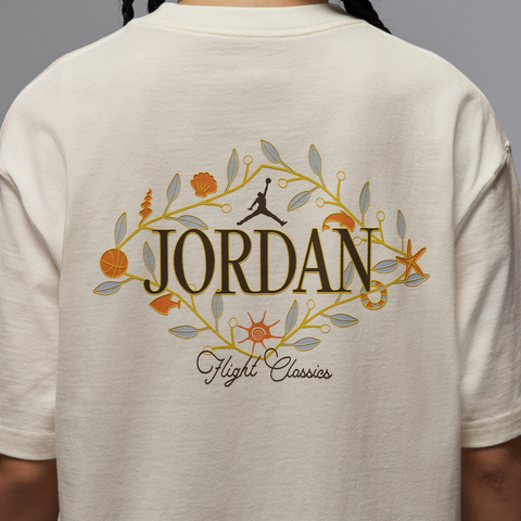 NIKE耐克2025女子AS W J SS OS GFX TEE GCEL针织无领短TIF0380-133