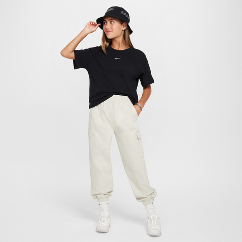 NIKE耐克2025女大童G NSW TEE BOXY ESSNTL LBR针织无领短TFZ5559-010