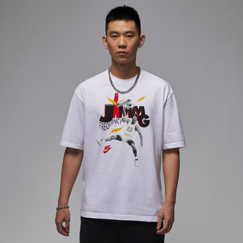 NIKE耐克2025男子AS M J BRAND JAM 85 SS CREW针织无领短THJ2930-100