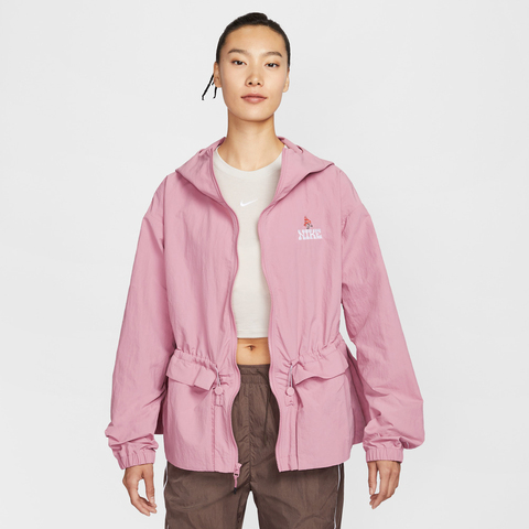NIKE耐克2025女子AS W NSW WVN JKT GCEL梭织连帽外套IF0609-668