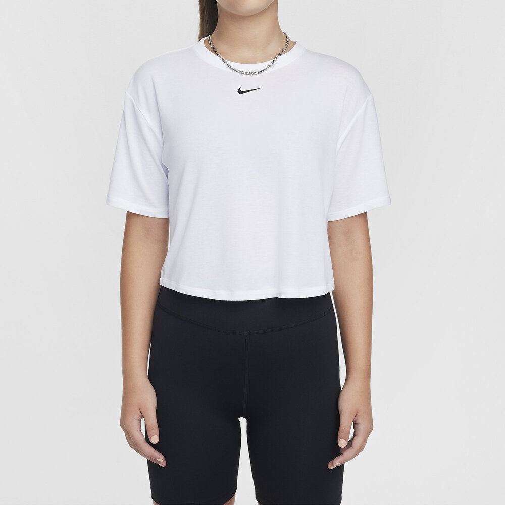 NIKE耐克2025女大童G NK DF ONE LOOSE SS TOP LBR针织无领短TFZ5602-100