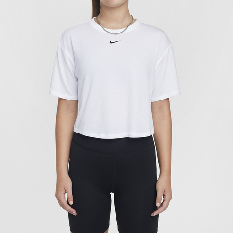 NIKE耐克2025女大童G NK DF ONE LOOSE SS TOP LBR针织无领短TFZ5602-100