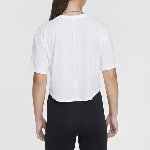 NIKE耐克2025女大童G NK DF ONE LOOSE SS TOP LBR针织无领短TFZ5602-100