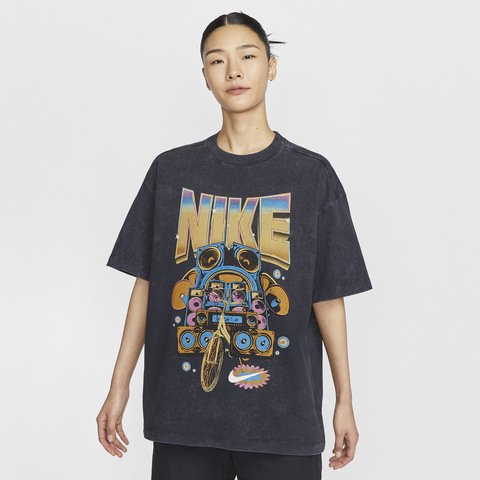 NIKE耐克2025女子AS W NSW OS SS TEE FVL针织无领短THF9692-010