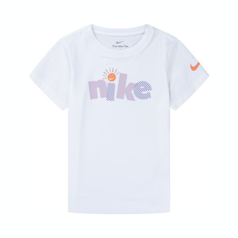 NIKE耐克2025女小童短袖T恤针织无领短TNY2522101PS-001