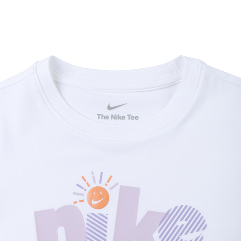 NIKE耐克2025女小童短袖T恤针织无领短TNY2522101PS-001