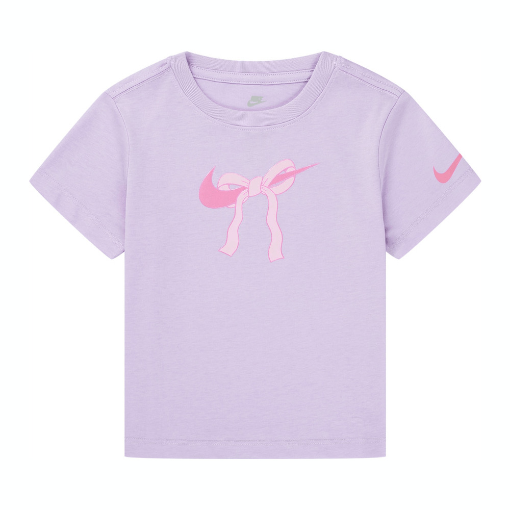 NIKE耐克2025女小童短袖T恤针织无领短TNY2522099PS-001