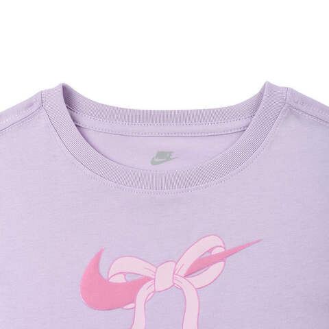 NIKE耐克2025女小童短袖T恤针织无领短TNY2522099PS-001