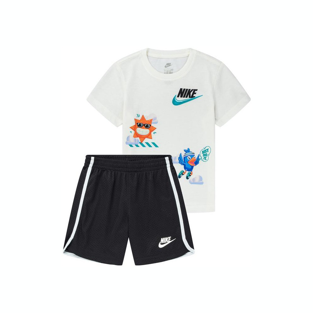 NIKE耐克2025小童短袖T/短裤针织无领短TNY2522073PS-001