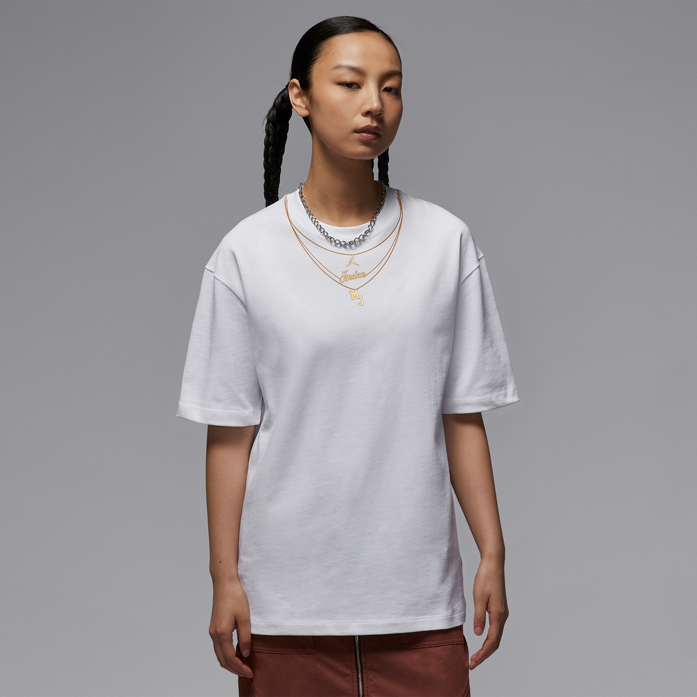 NIKE耐克2025女子AS W J SS TEE OS GCEL针织无领短TIH0834-100