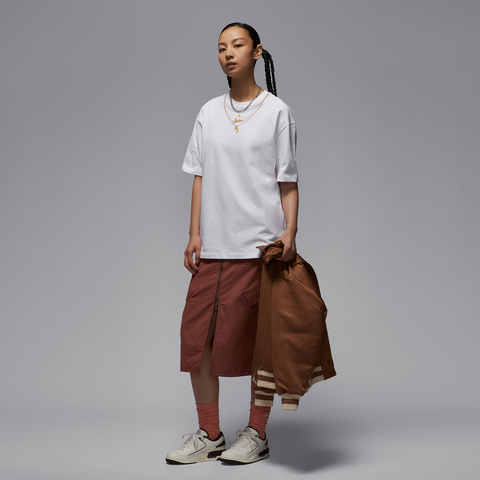 NIKE耐克2025女子AS W J SS TEE OS GCEL针织无领短TIH0834-100