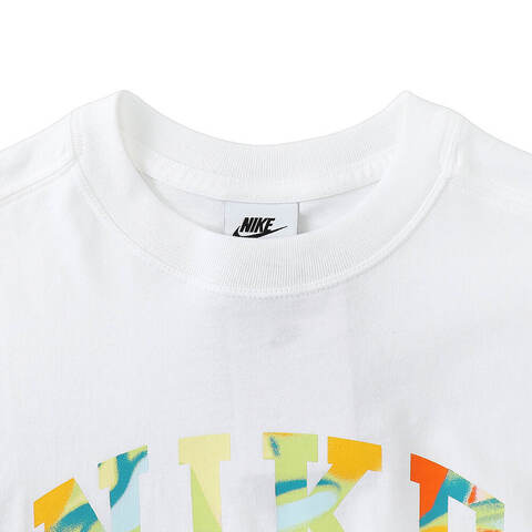 NIKE耐克2025女大童G NSW TEE SS OS GCEL针织无领短TIF0389-100
