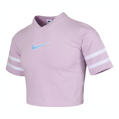 NIKE耐克2025女大童G NSW SS TOP GX STAR针织无领短THJ3343-537