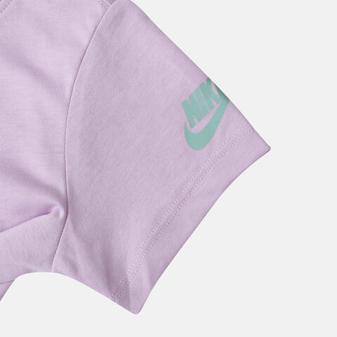 NIKE耐克2025女小童短袖T恤针织无领短TNY2522091PS-001