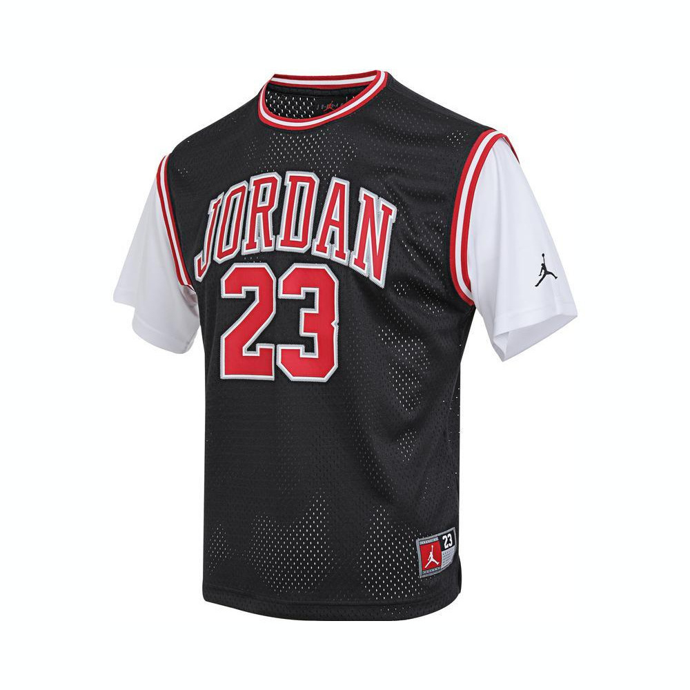 NIKE耐克2025大童短袖T恤针织无领短TJD2422054GS-003