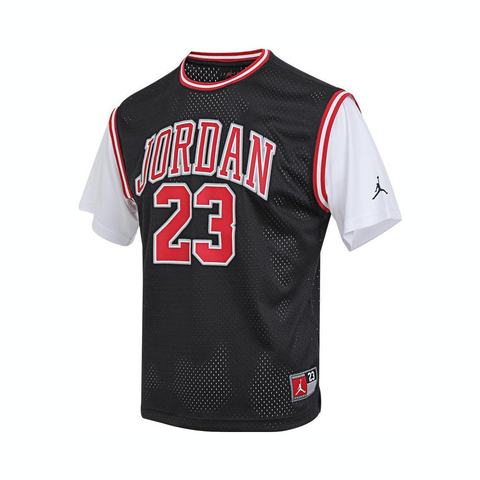 NIKE耐克2025大童短袖T恤针织无领短TJD2422054GS-003