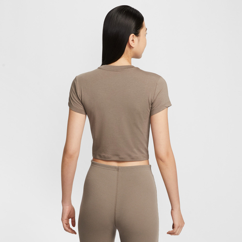 NIKE耐克2025女子AS W NSW NK CHLL KNT CRP针织无领短THF9539-233