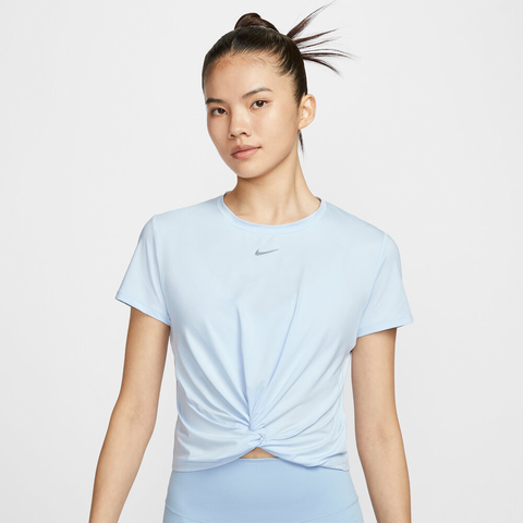 NIKE耐克2025女子AS W NK ONE CLASSIC TWST SS针织无领短THJ1055-423